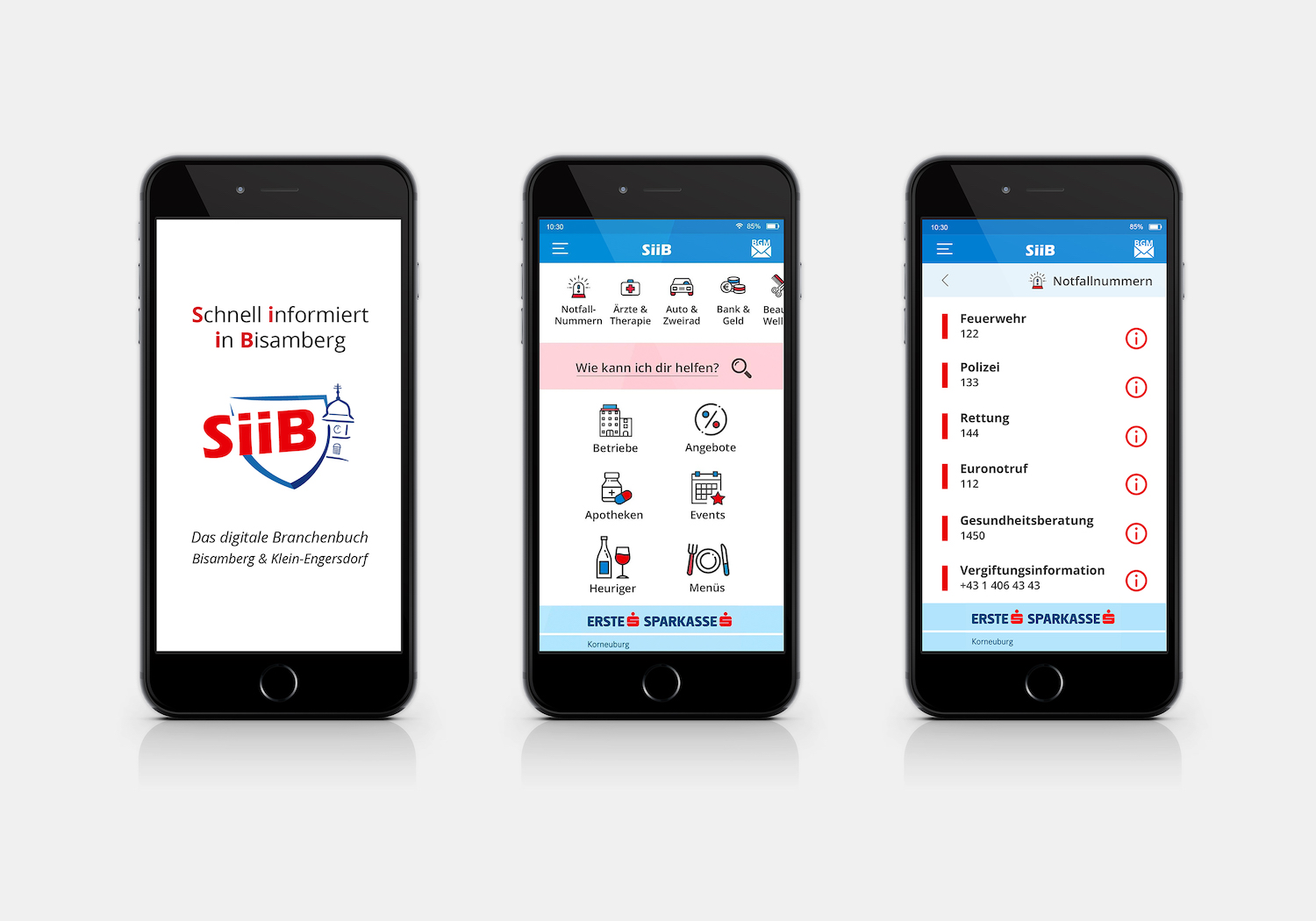Branchen-App | SiiB - Schnell informiert in Bisamberg